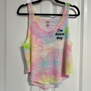 NWT Victoria’s Secret PINK Tie Dye Tank Top